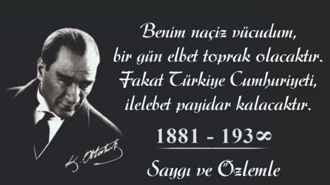 10 KASIM ATATÜRK`Ü ANMA GÜNÜ PROGRAMI